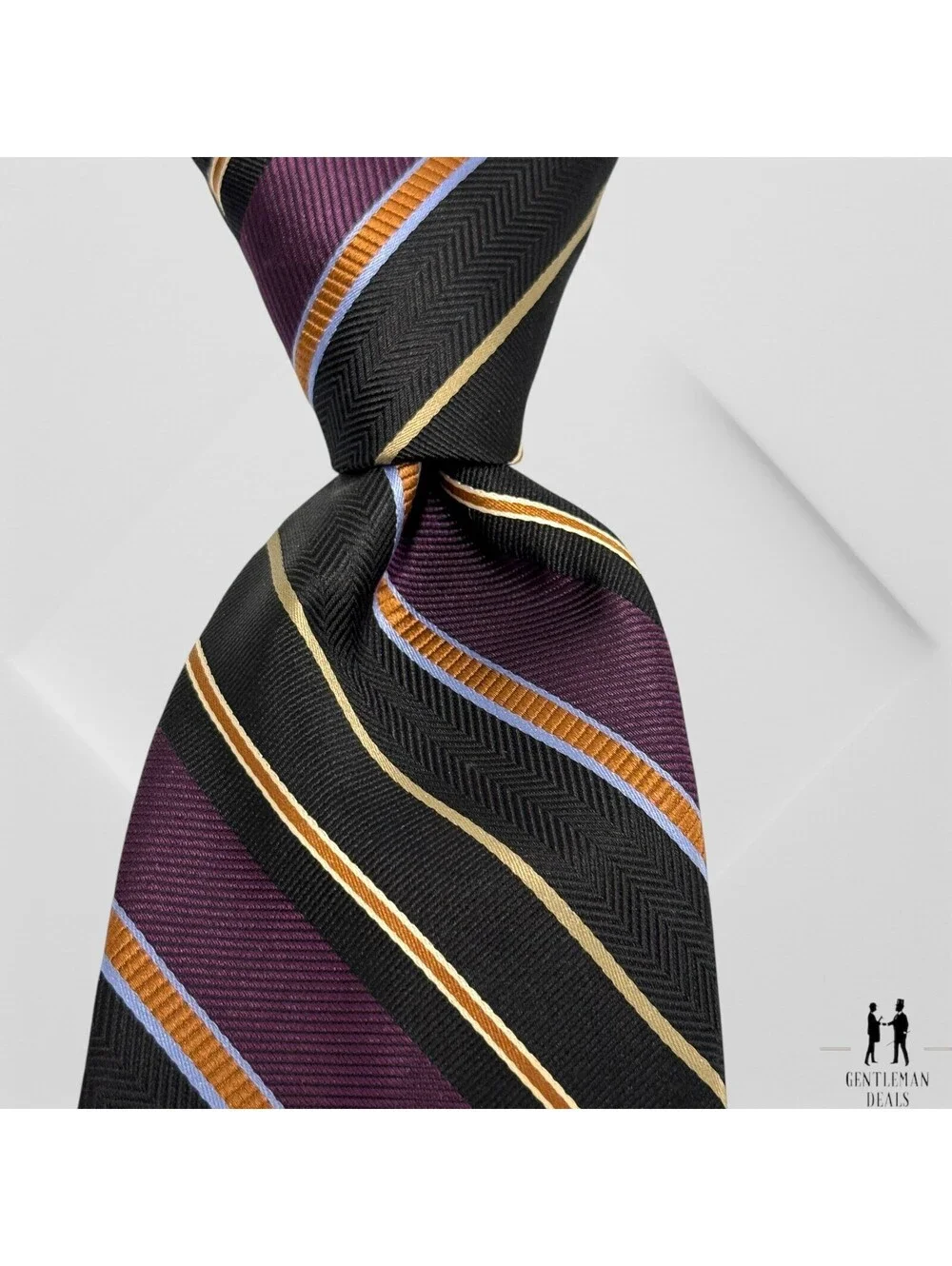 Robert Talbott Tie Best of Class Regimental Silk Made USA Striped Long 60x3.5